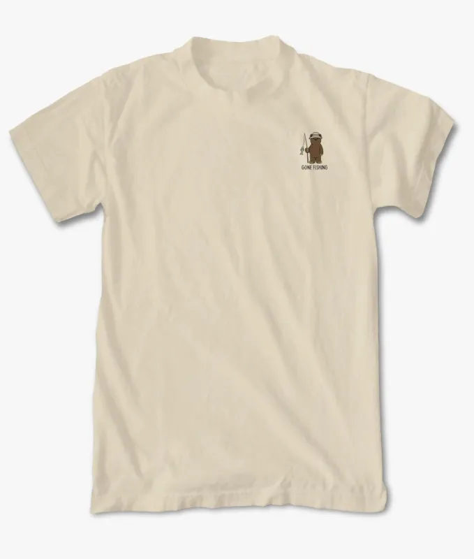 Gone Fishing Embroidered Womens Tee sold by riot society