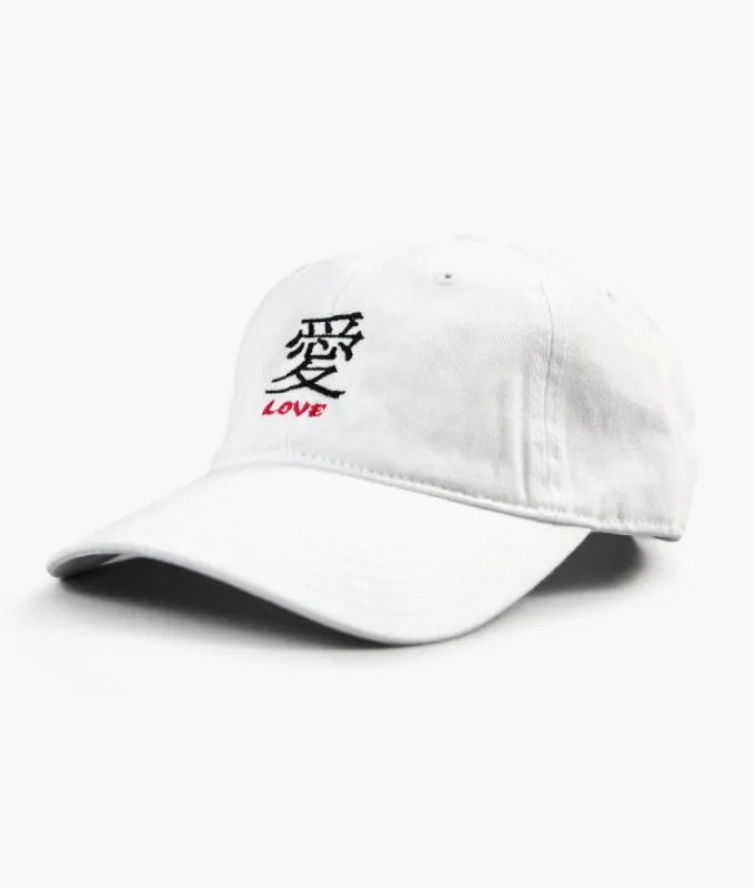 Kanji Love Embroidered Womens Dad Hat sold by riot society