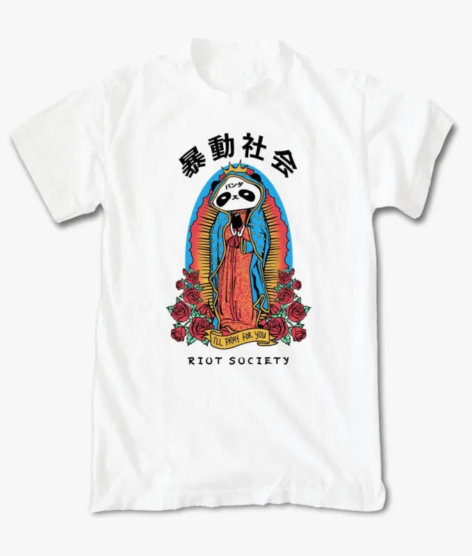 Sugee Kanji Panda Pray For You Boys Tee sold by riot society