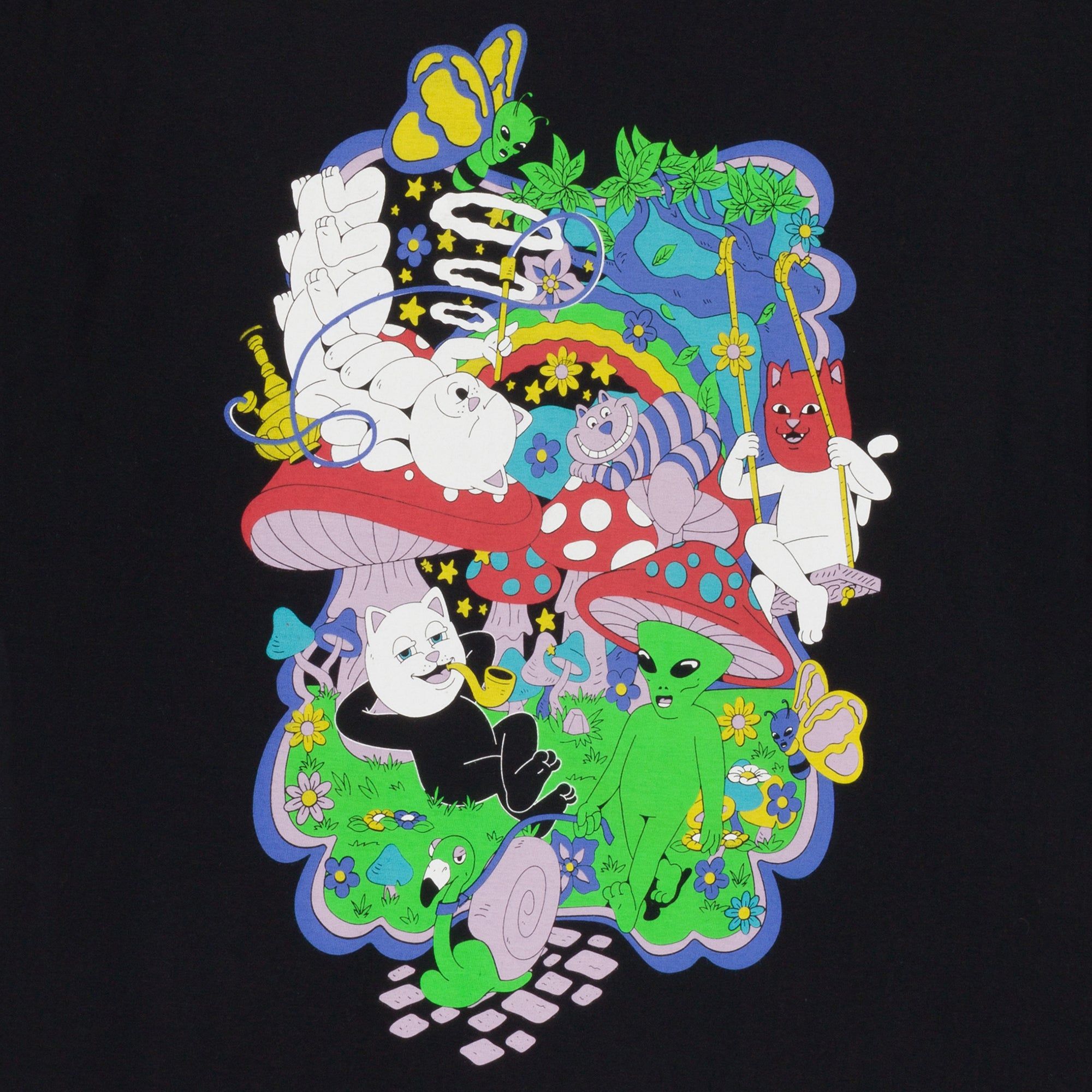 Rabbit Hole Tee (Black) sold by Ripndip product image thumbnail 4