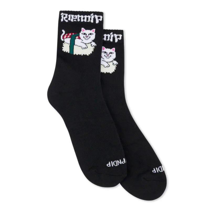 Sushi Nerm Mid Socks (Black) sold by Ripndip
