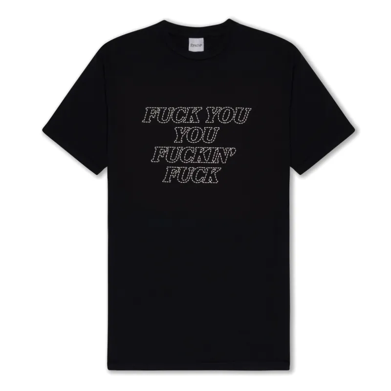 Fuck You Tee (Black) sold by Ripndip