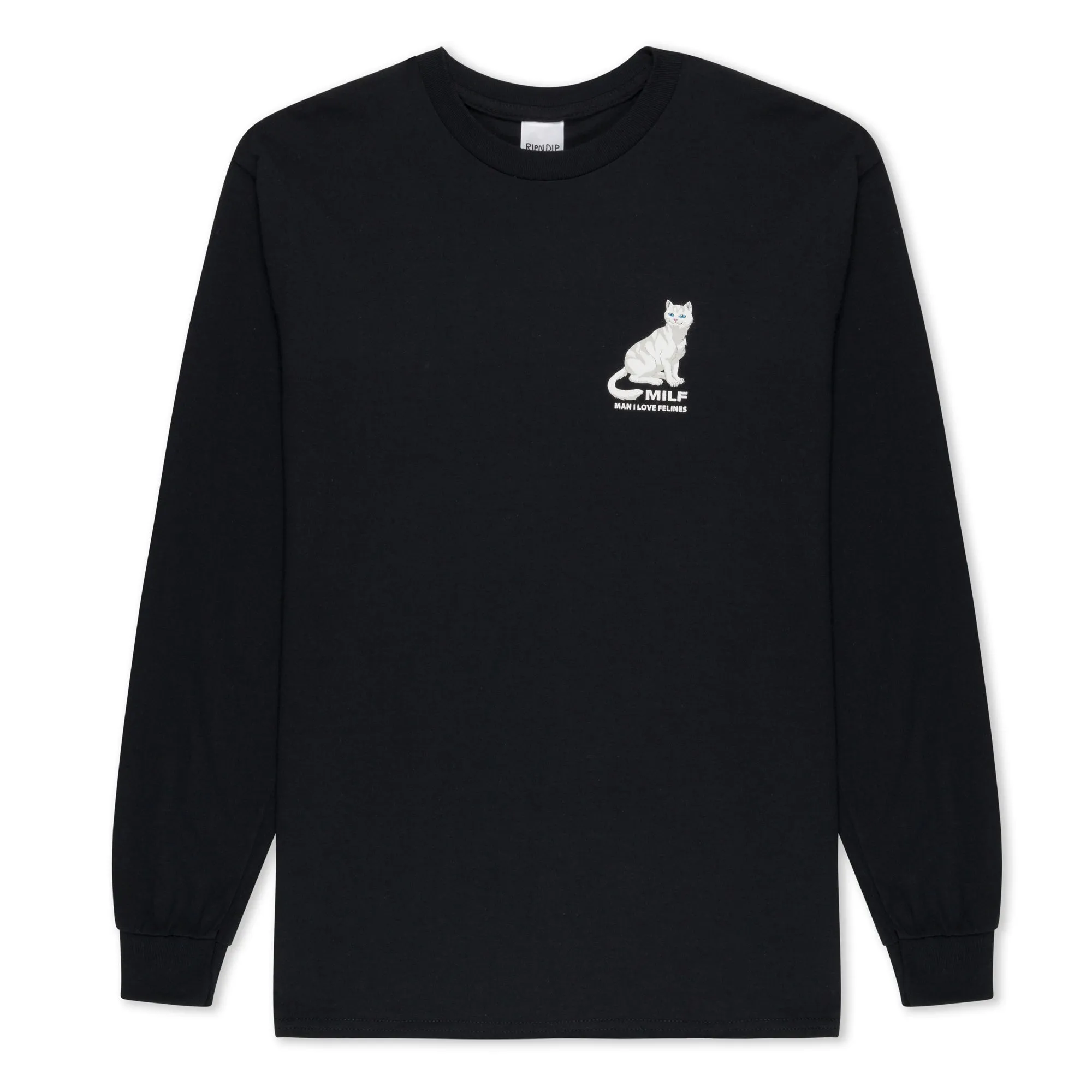 Man I Love Felines Long Sleeve (Black) sold by Ripndip product image thumbnail 2