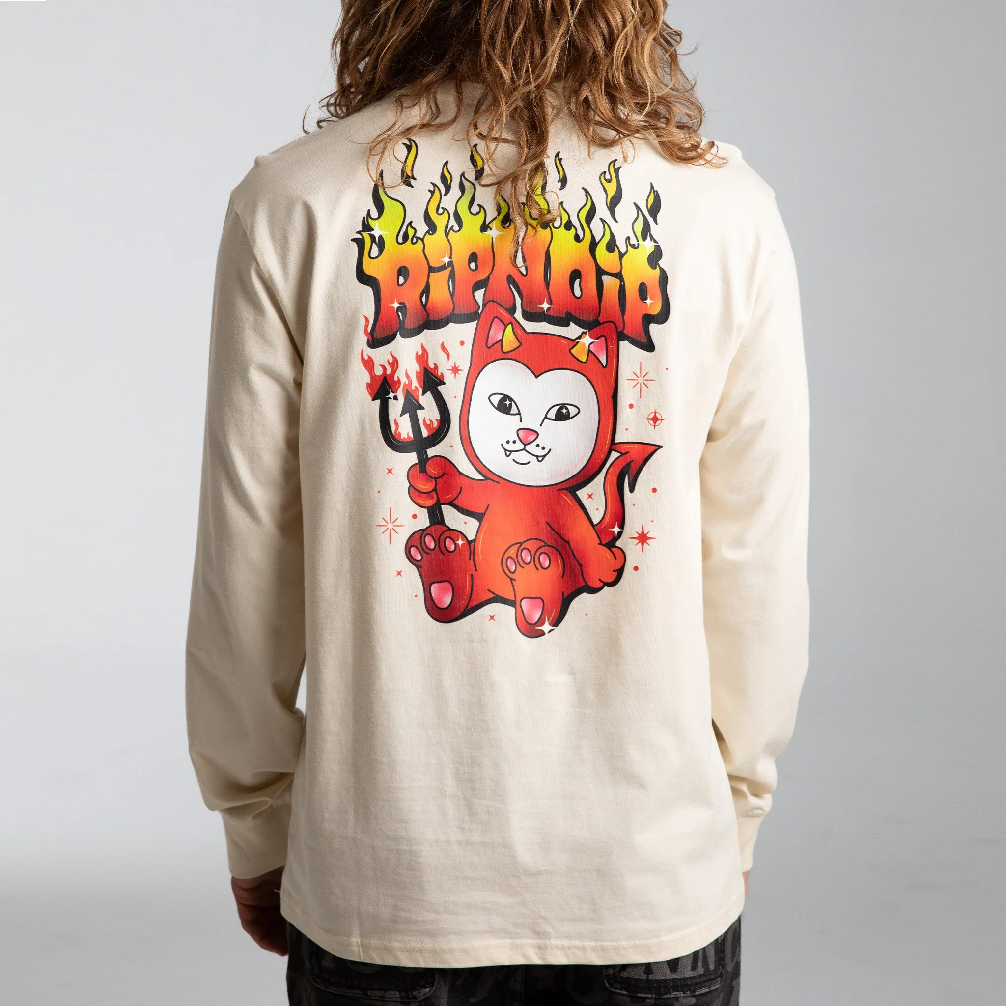 Scary Cute Long Sleeve (Natural) sold by Ripndip product image thumbnail 2
