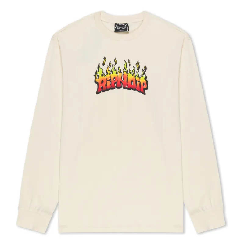 Scary Cute Long Sleeve (Natural) sold by Ripndip