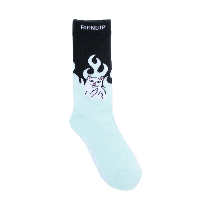 Welcome To Heck Socks (Black/Blue) made by Ripndip
