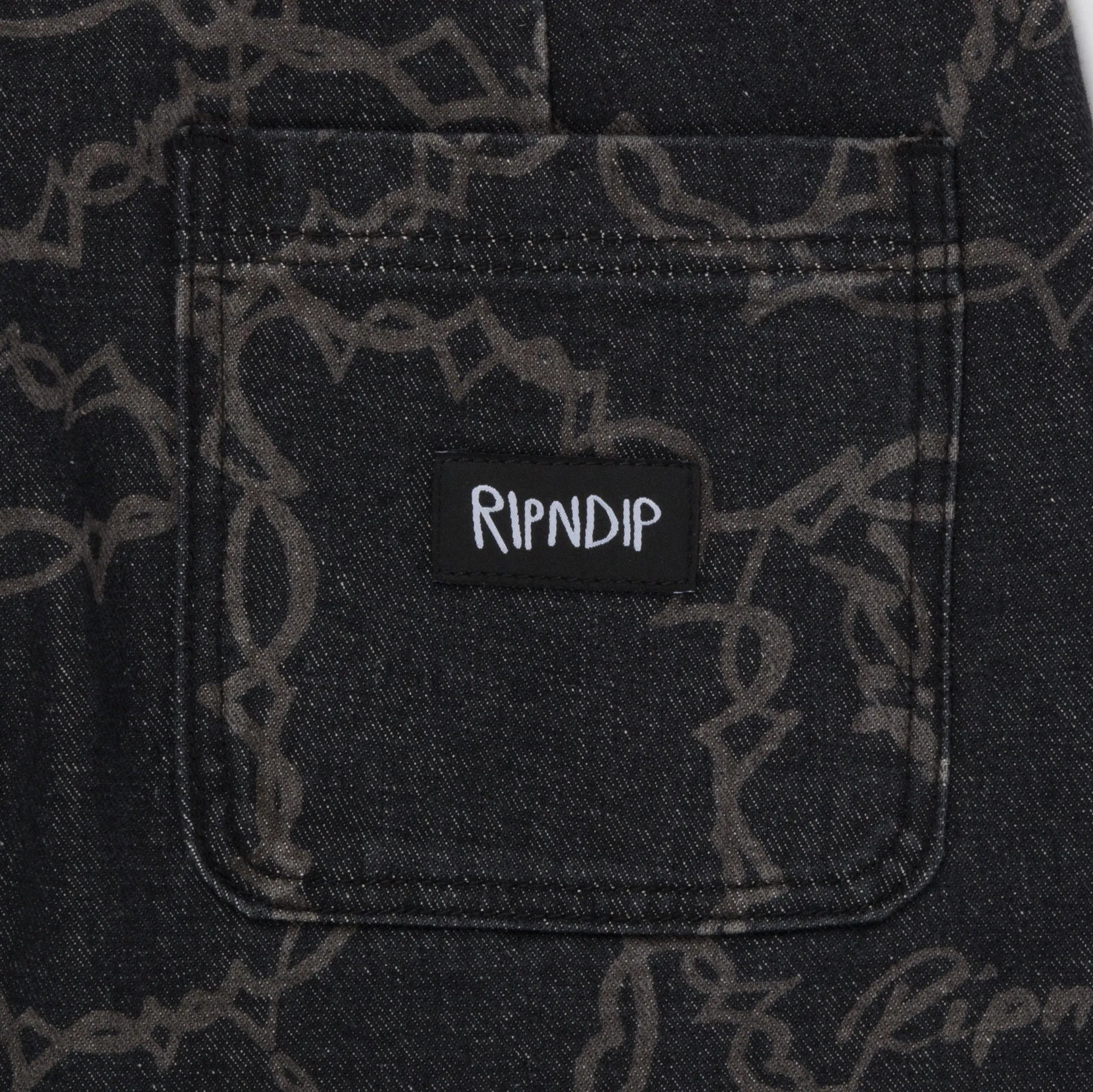Wired Denim Pants (Black) sold by Ripndip product image thumbnail 4
