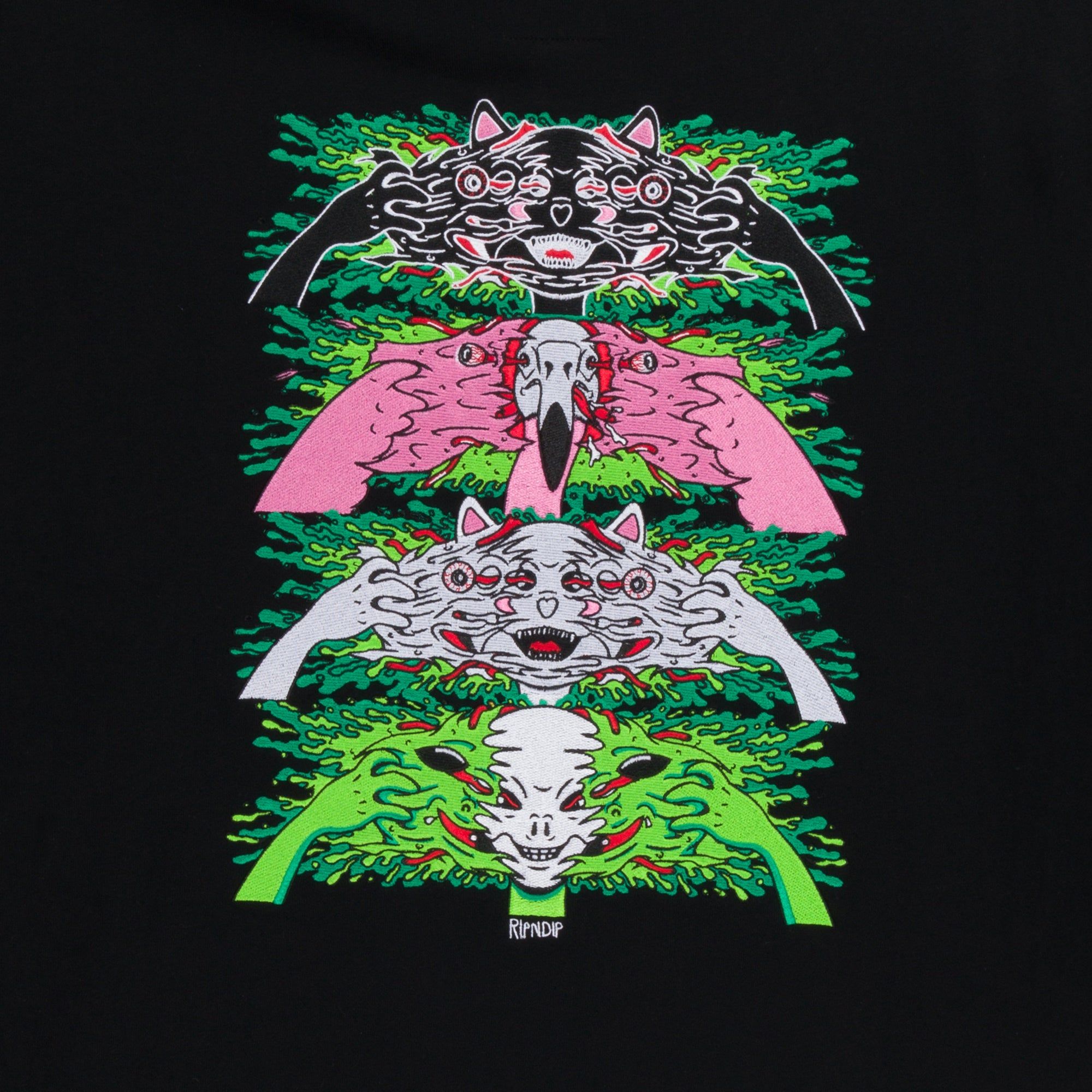 Skull Face Hoodie (Black) sold by Ripndip product image thumbnail 6