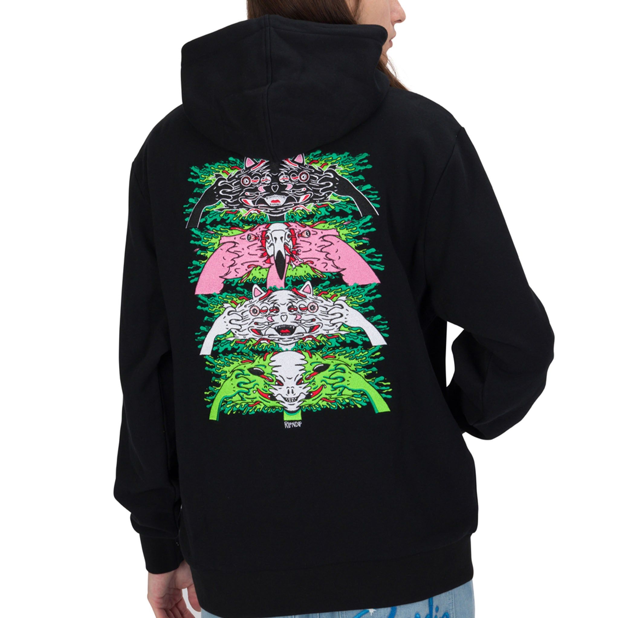 Skull Face Hoodie (Black) sold by Ripndip product image thumbnail 3