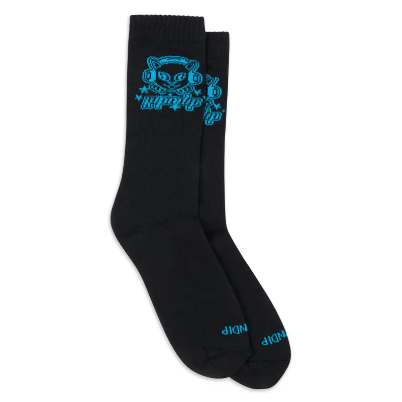 Kawaii Nerm Socks (Black) sold by Ripndip