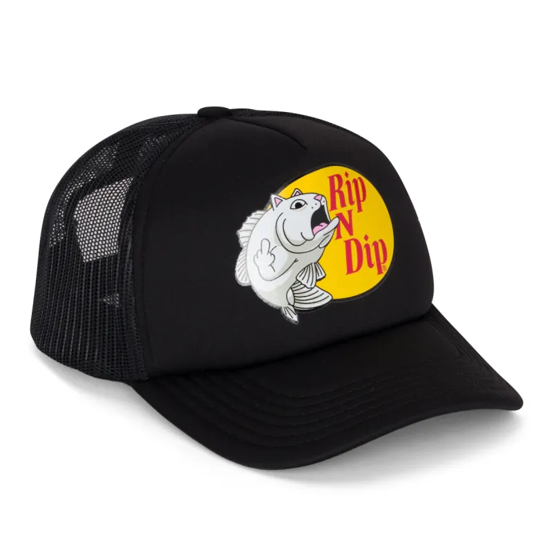 Catfish Trucker Hat (Black) sold by Ripndip