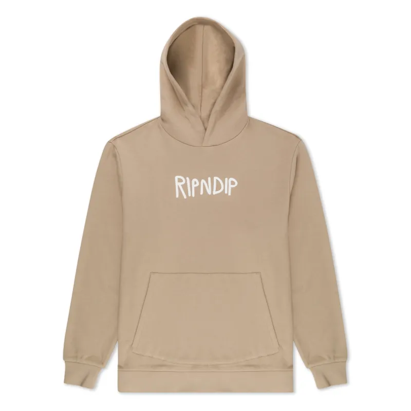 Ripndip Rubber Logo Hoodie (Sand) sold by Ripndip