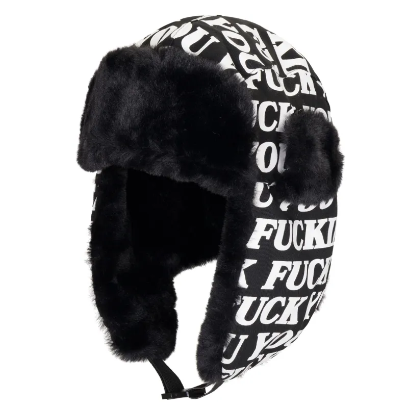 Fuckin Fuck Aviator Hat (Black) sold by Ripndip