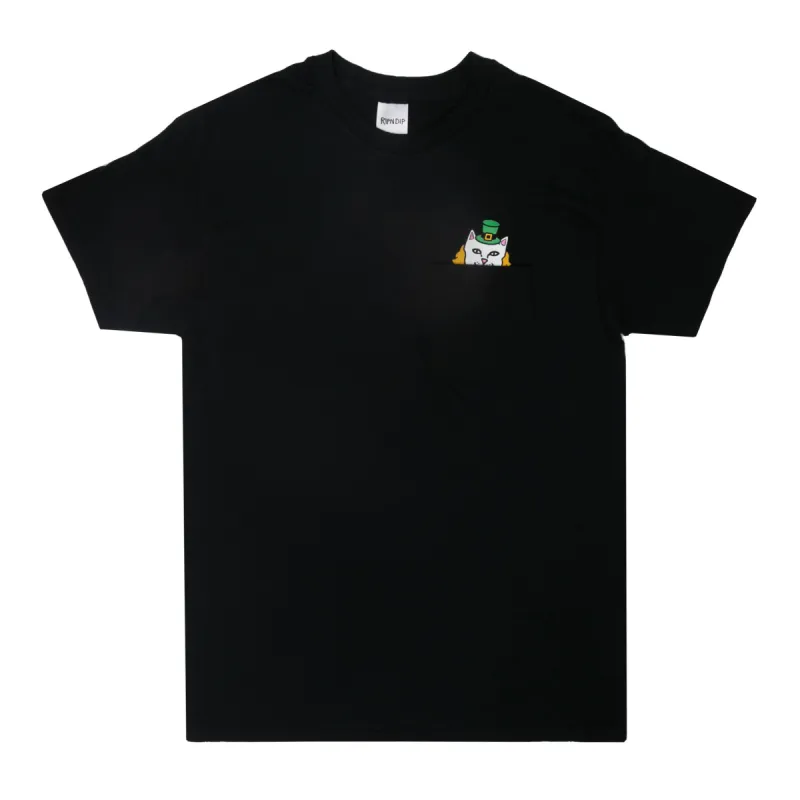 Luck of The Lord Nerm Pocket Tee (Black) made by Ripndip