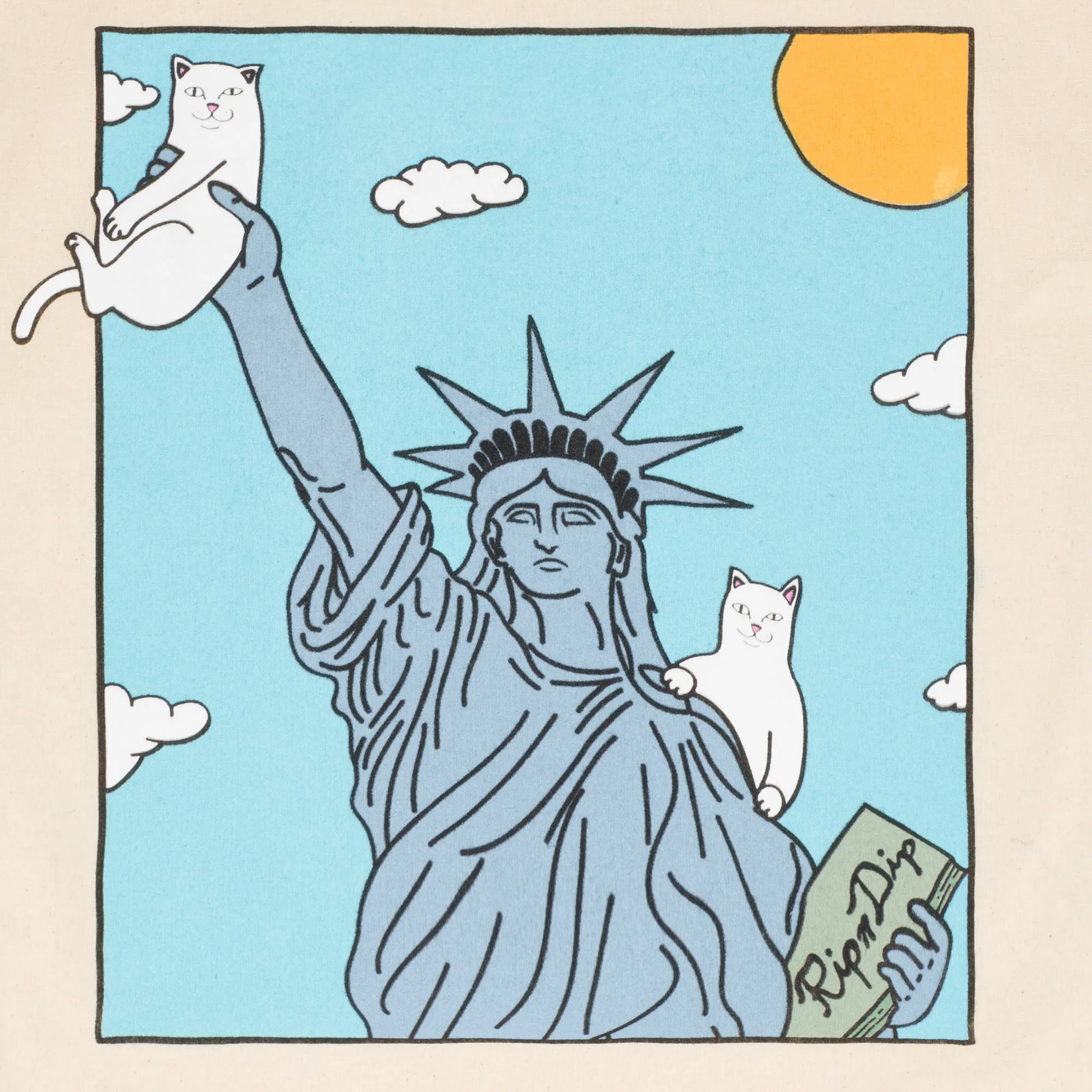 I Heart NYC Tote Bag (Natural) sold by Ripndip product image thumbnail 4