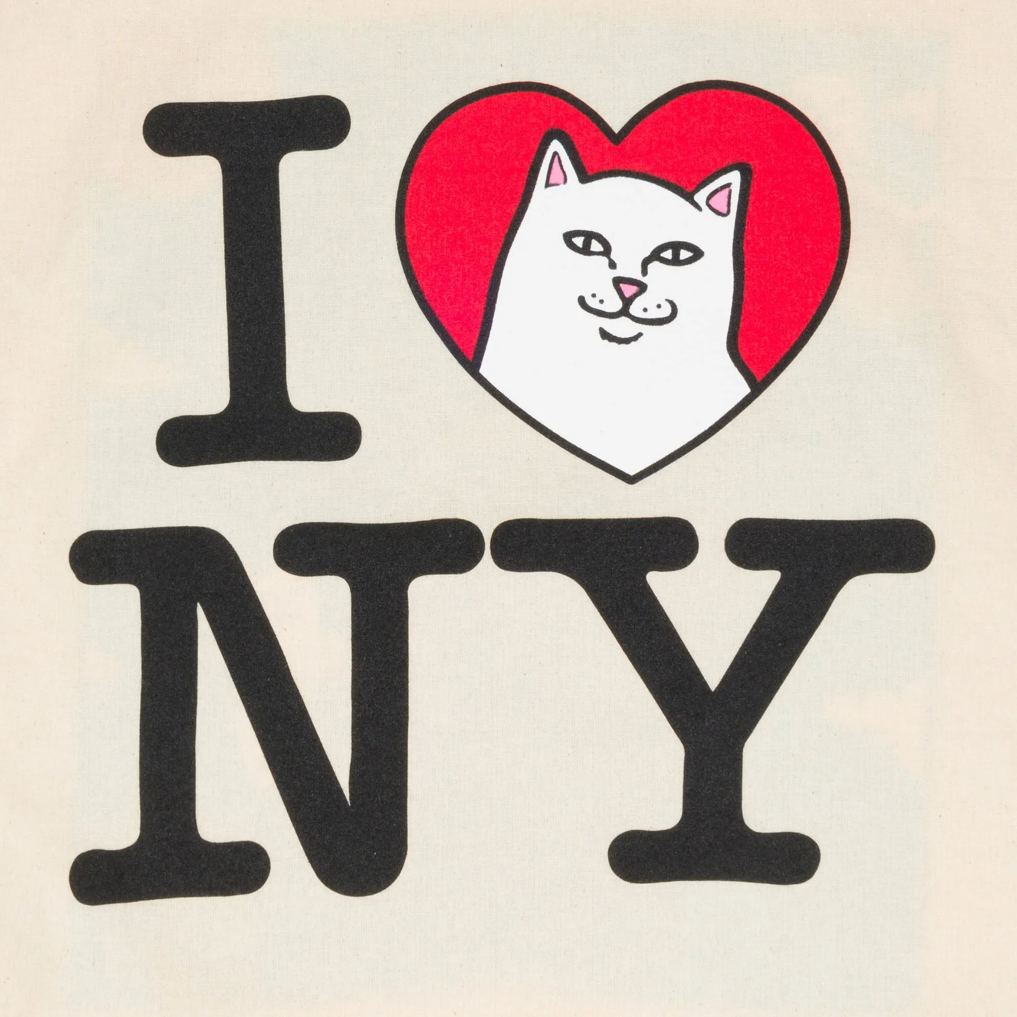 I Heart NYC Tote Bag (Natural) sold by Ripndip product image thumbnail 3