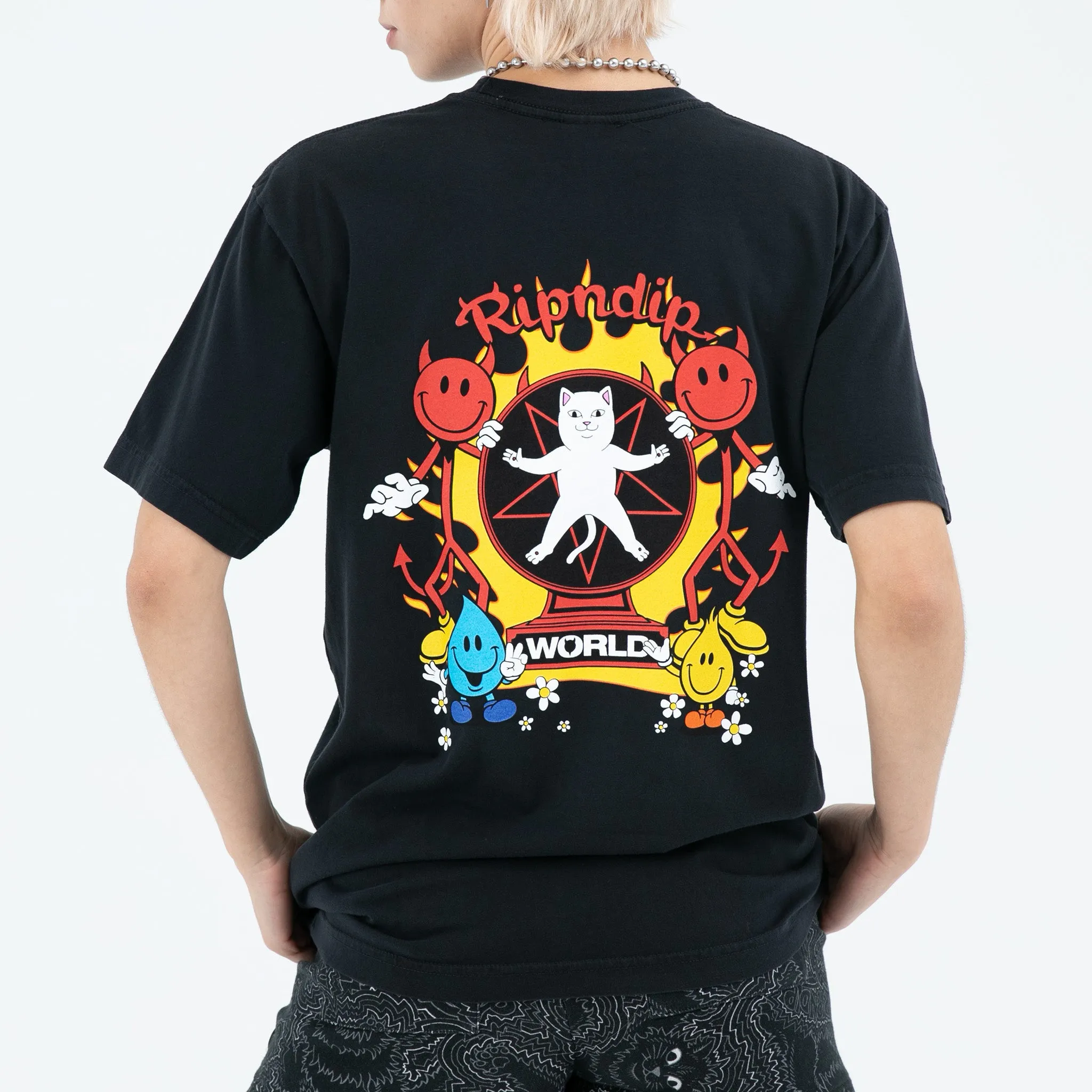 Ripndip World Tee (Vintage Black) sold by Ripndip product image thumbnail 2