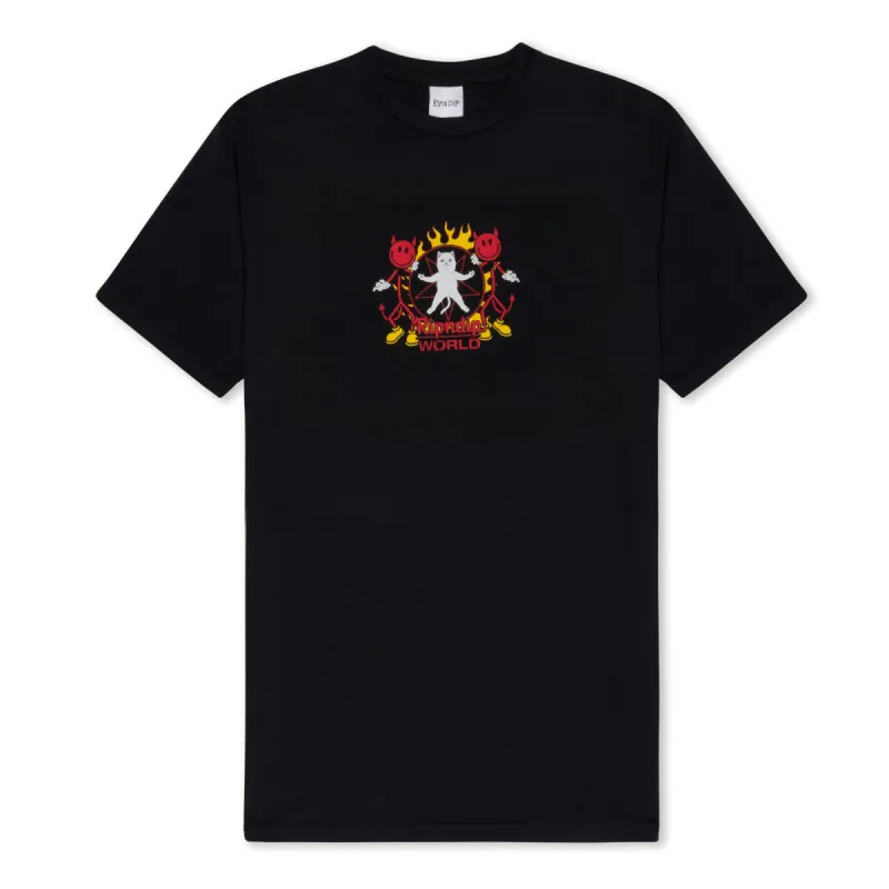 Ripndip World Tee (Vintage Black) sold by Ripndip
