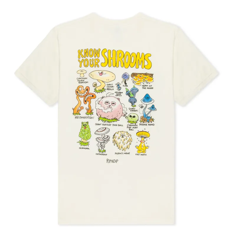 Know Ur Shrooms Tee (Natural) made by Ripndip