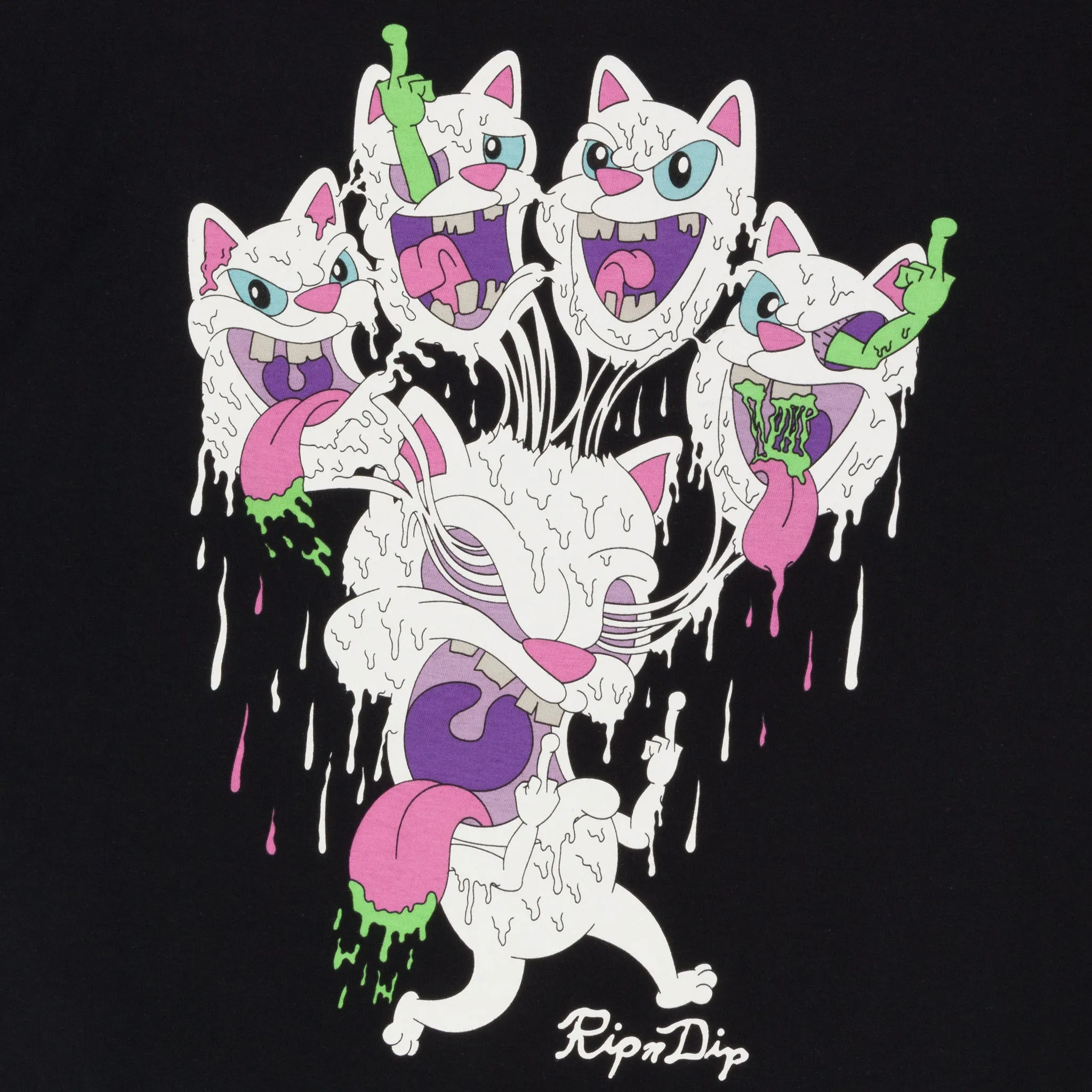 Slimy Boys Tee (Black) sold by Ripndip product image thumbnail 3