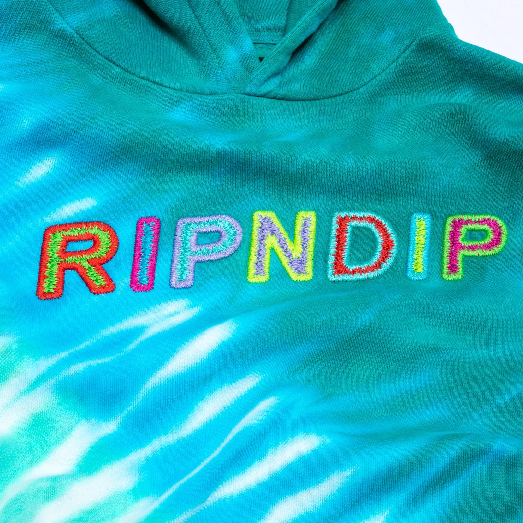 Prisma Hoodie (Teal Rainbow Dye) sold by Ripndip product image thumbnail 3