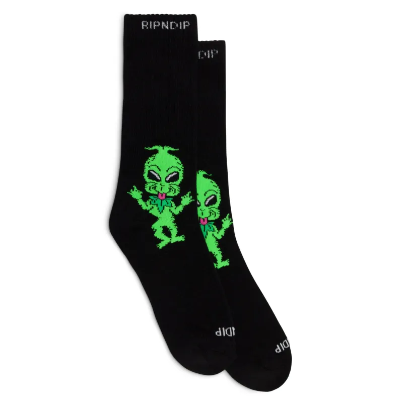 Bah Humbug Socks (Black) sold by Ripndip