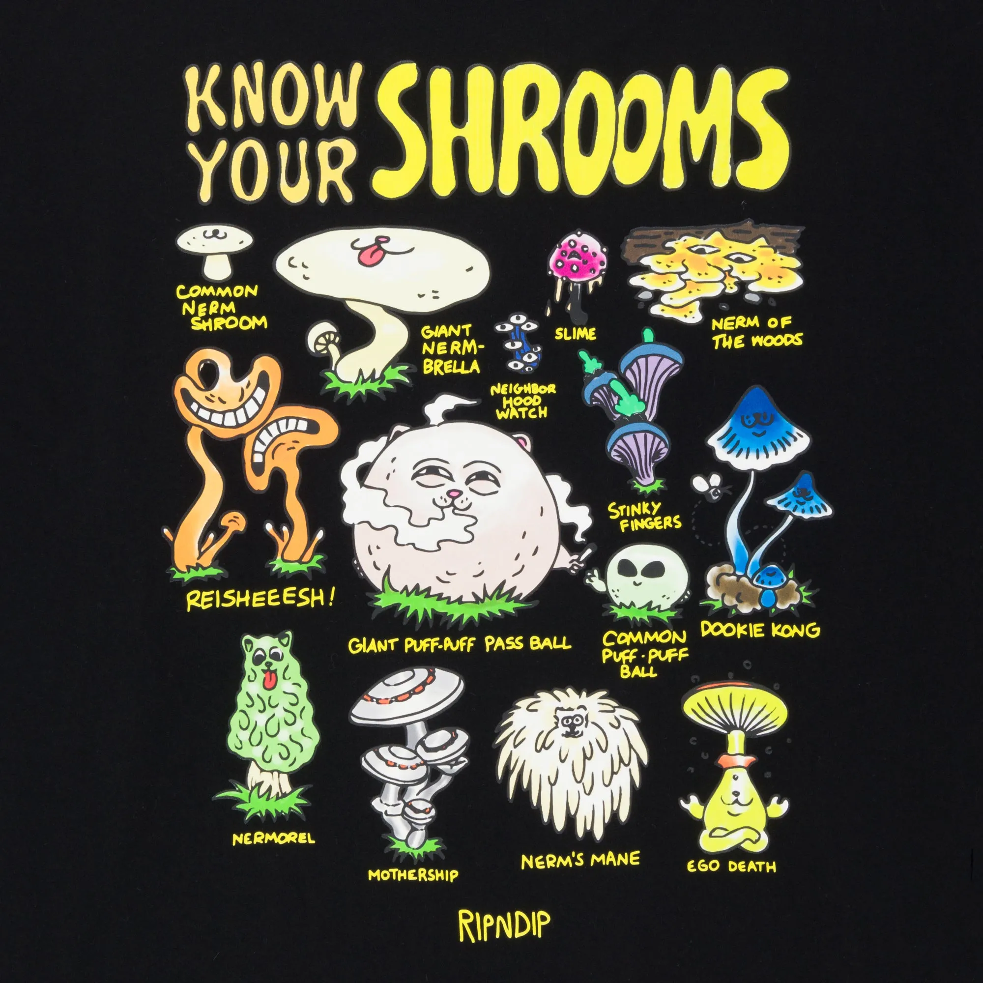 Know Ur Shrooms Long Sleeve (Black) sold by Ripndip product image thumbnail 5