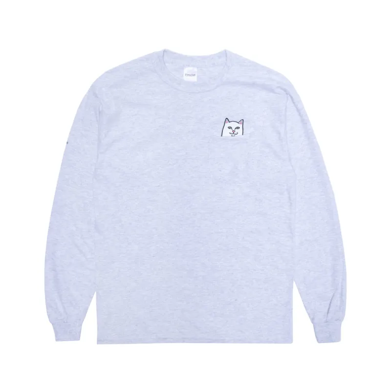 Lord Nermal Long Sleeve (Ash Heather) sold by Ripndip