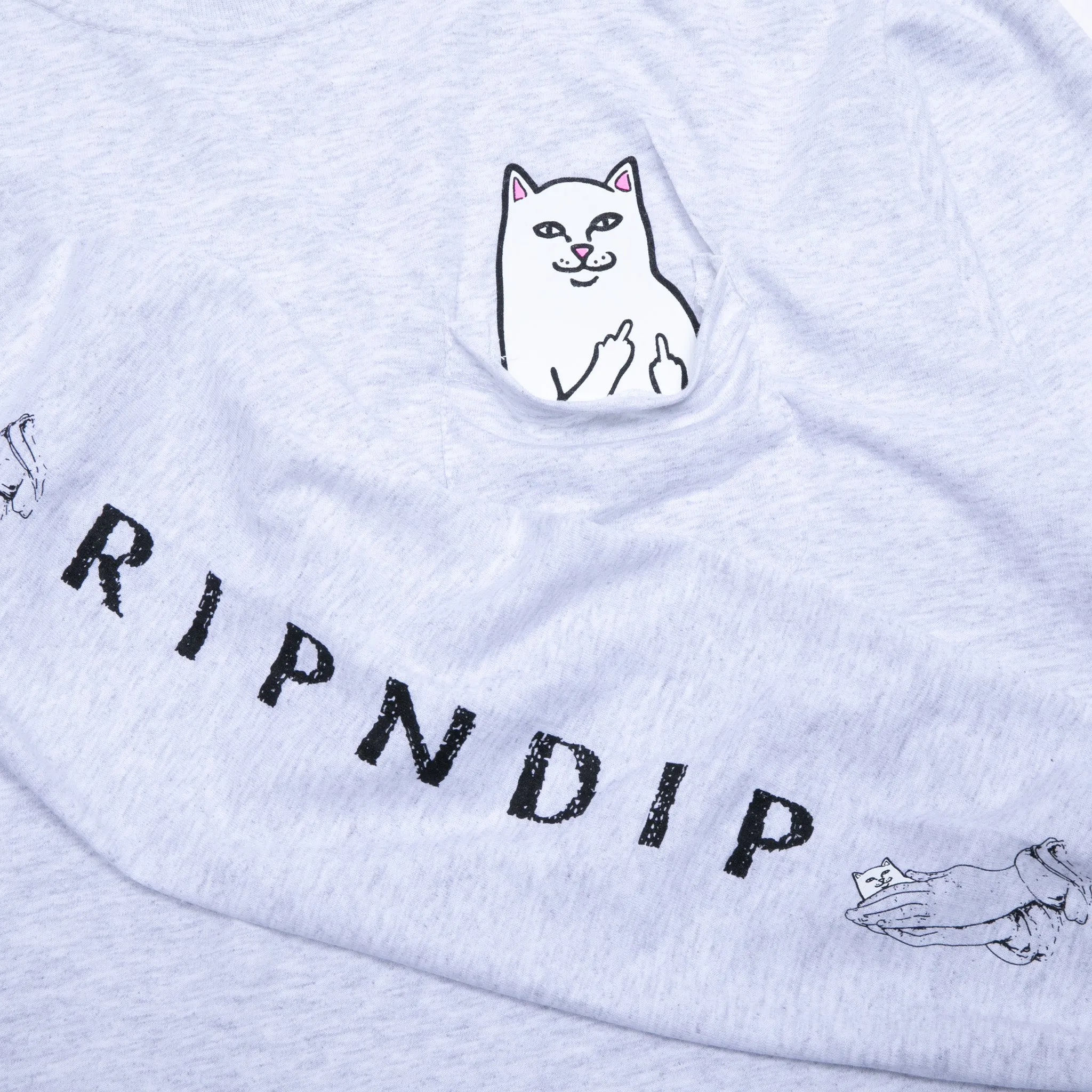 Lord Nermal Long Sleeve (Ash Heather) sold by Ripndip product image thumbnail 2