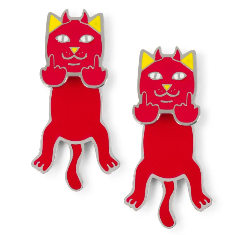 Lord Devil Earrings (Red) sold by Ripndip