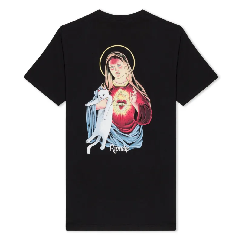 Mother Mary Tee (Black) sold by Ripndip