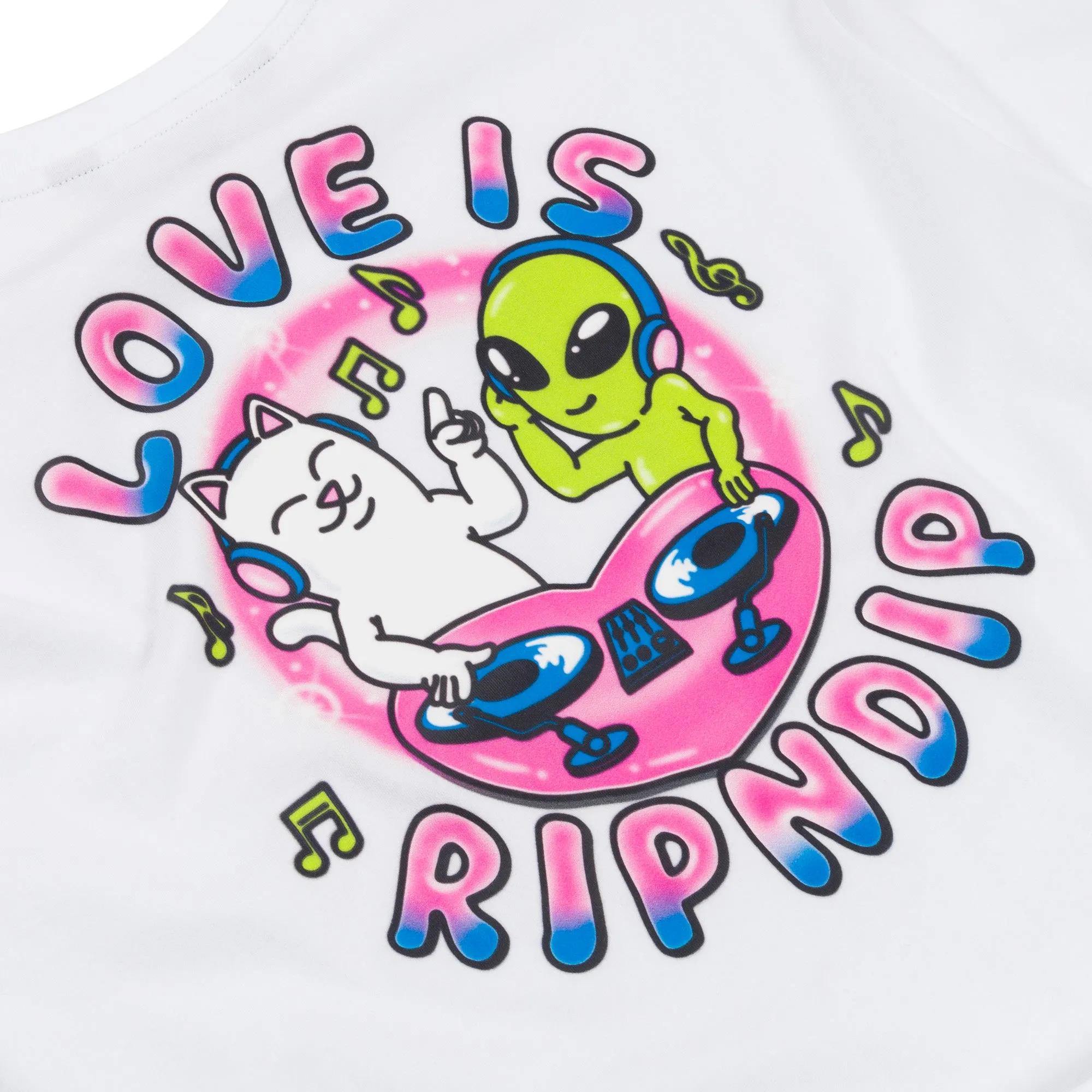 Love Is Ripndip Cropped Long Sleeve (White) sold by Ripndip product image thumbnail 5