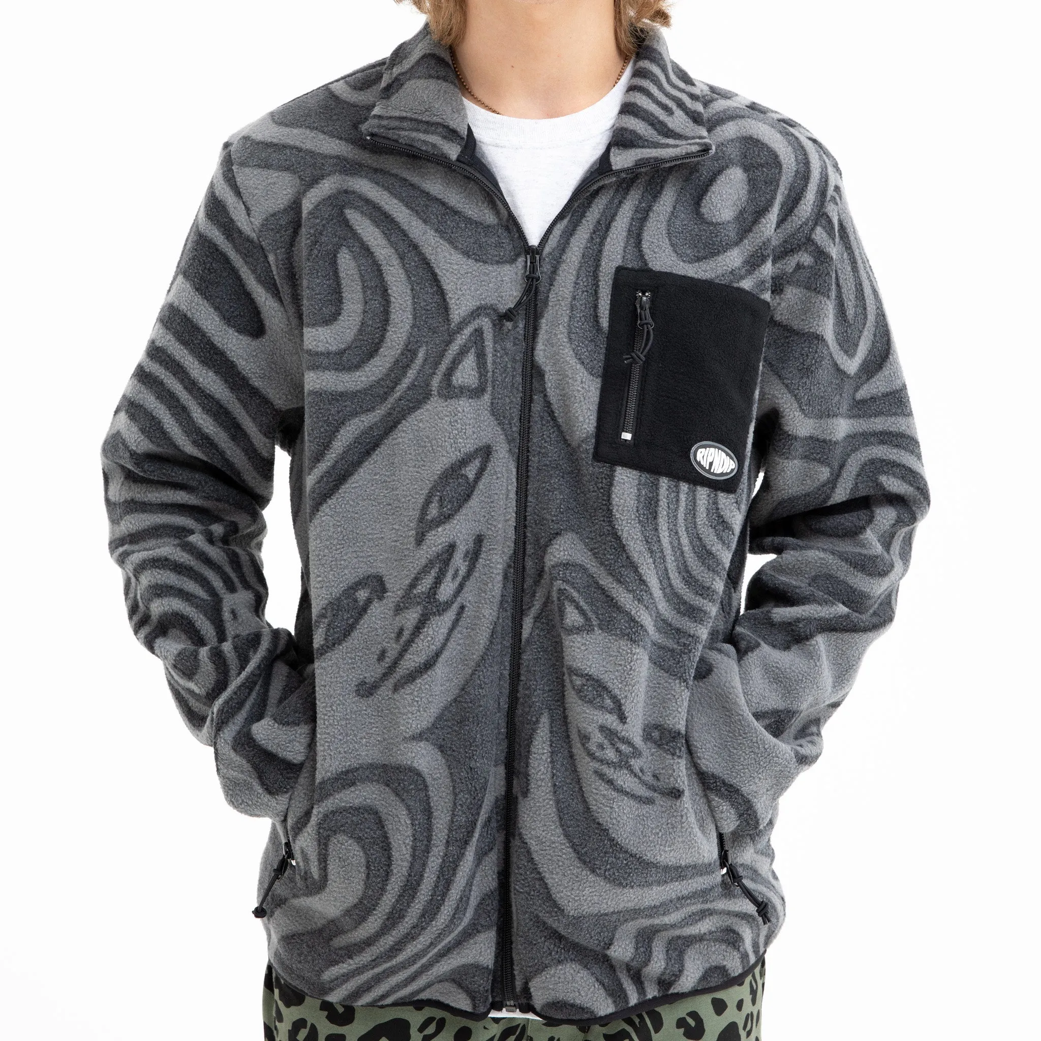 Hypnotic Polar Fleece Jacket (Black) sold by Ripndip product image thumbnail 3
