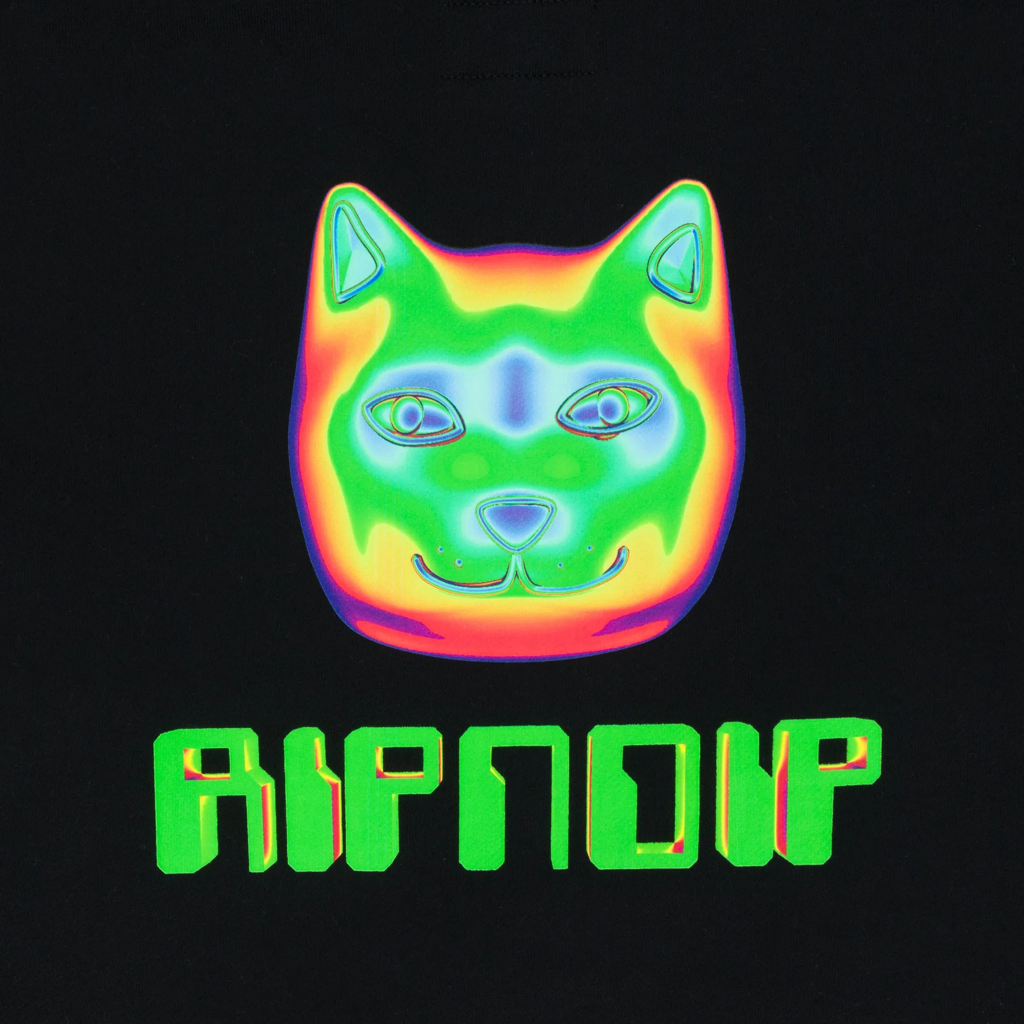 Thermal Nermal Cropped Hoodie (Black) sold by Ripndip product image thumbnail 4