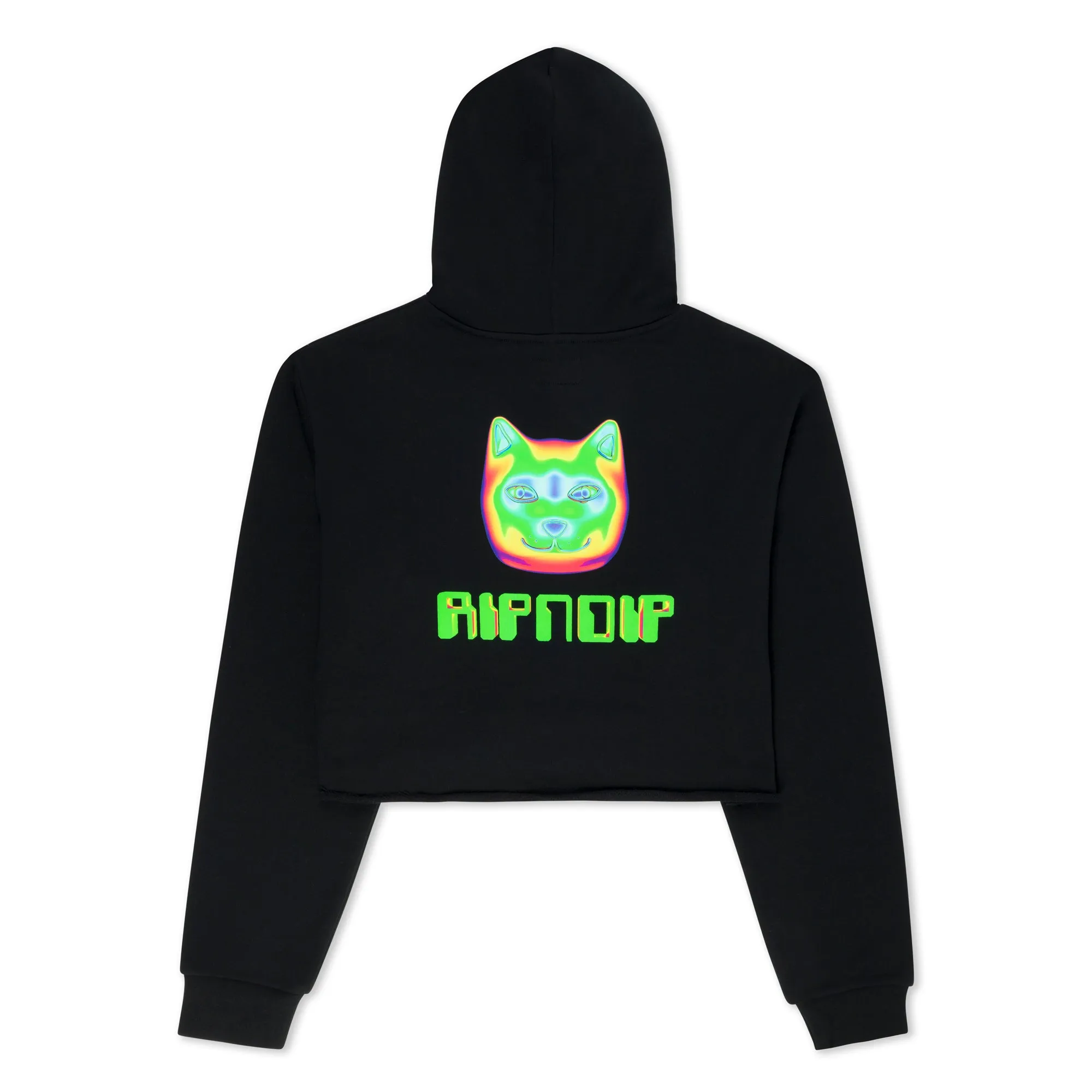 Thermal Nermal Cropped Hoodie (Black) sold by Ripndip product image thumbnail 3