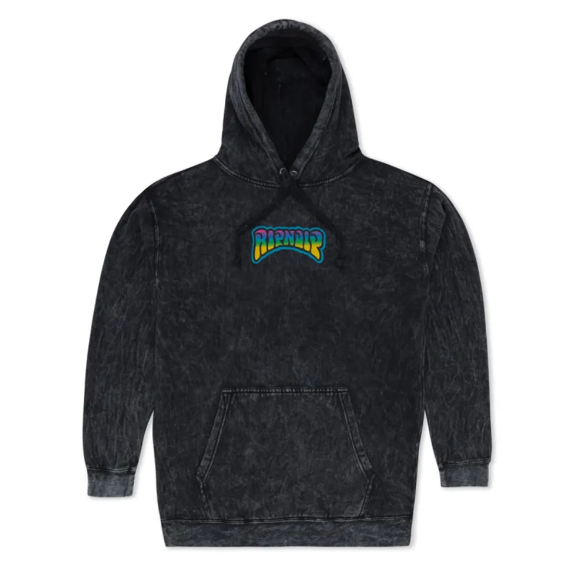 Psychedelic Garden Hoodie (Black Mineral Wash) sold by Ripndip