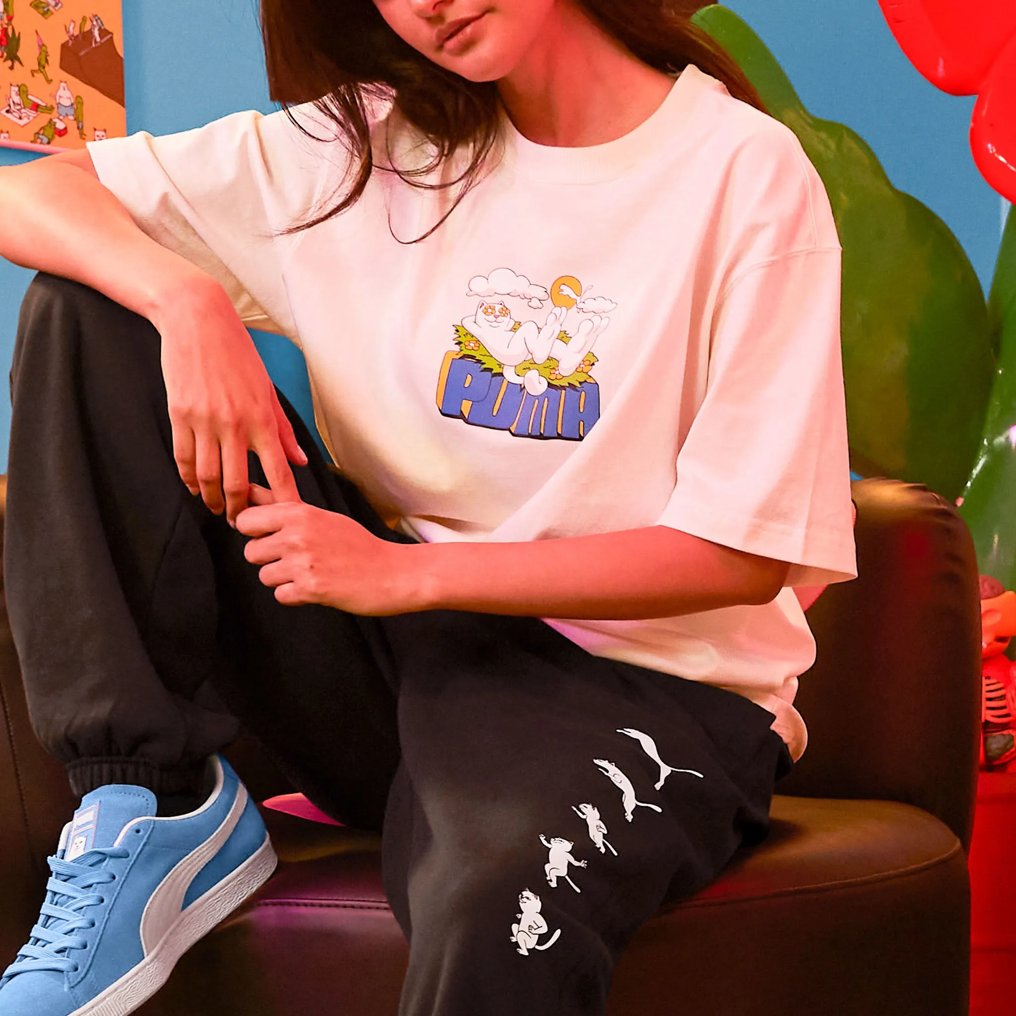 PUMA X RIPNDIP Logo Tee (Warm White) sold by Ripndip product image thumbnail 3