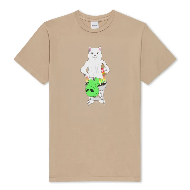 BBQ Day Tee (Almond) sold by Ripndip