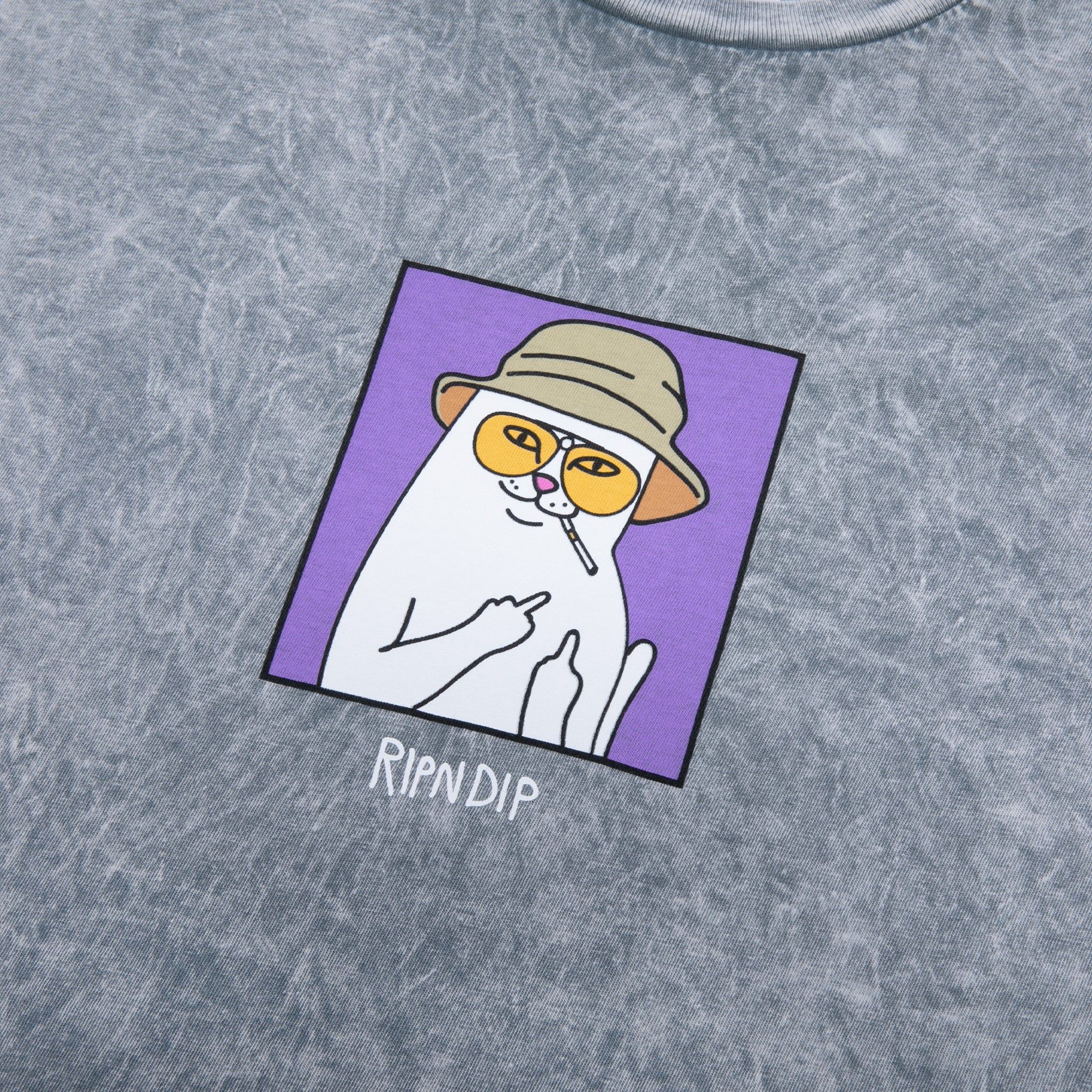 Nermal S Thompson Tee (Charcoal Mineral Wash) sold by Ripndip product image thumbnail 3