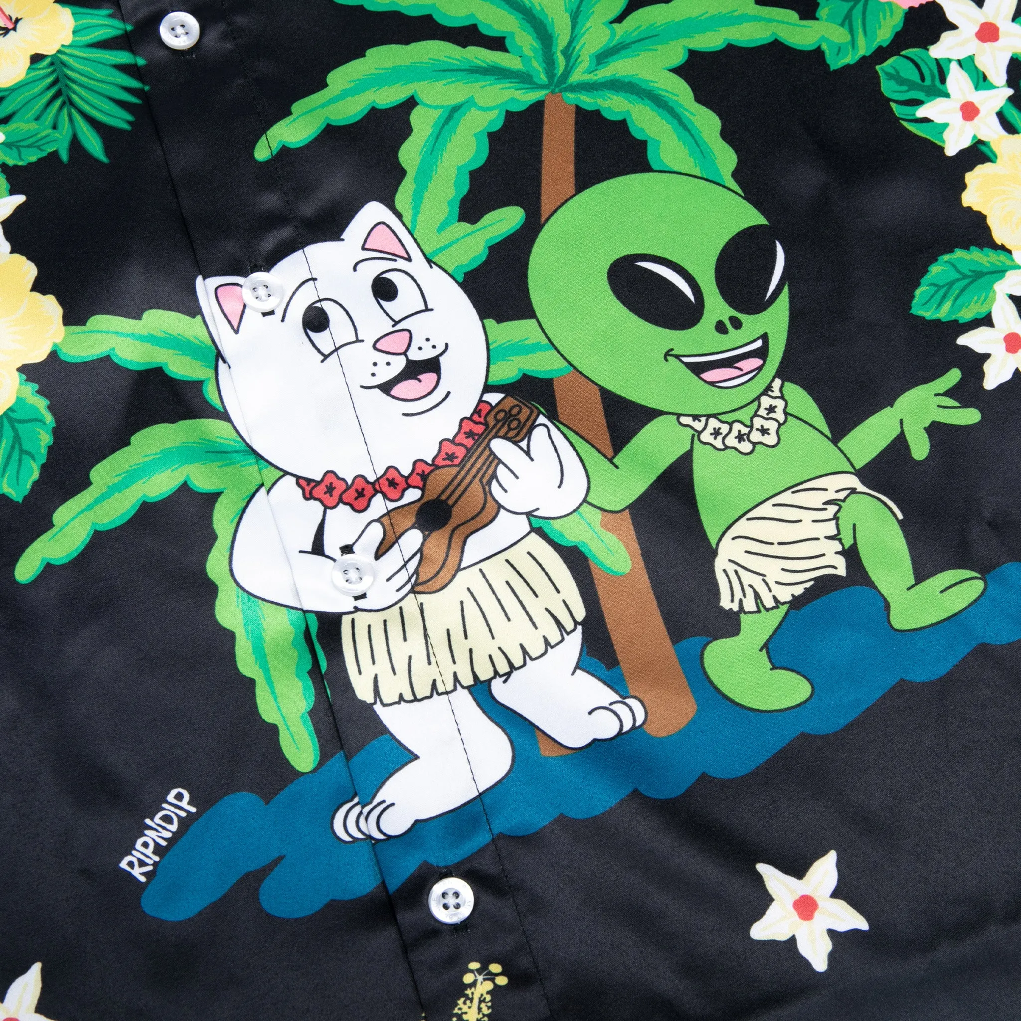 Aloha Nerm Short Sleeve Button Up (Black) sold by Ripndip product image thumbnail 3