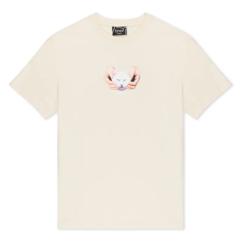 Happy Kitty Tee (Natural) sold by Ripndip