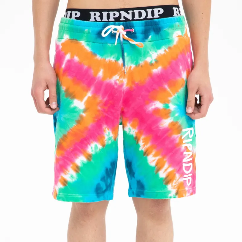 OG Prisma Sweatshorts (Rainbow X Dye) sold by Ripndip