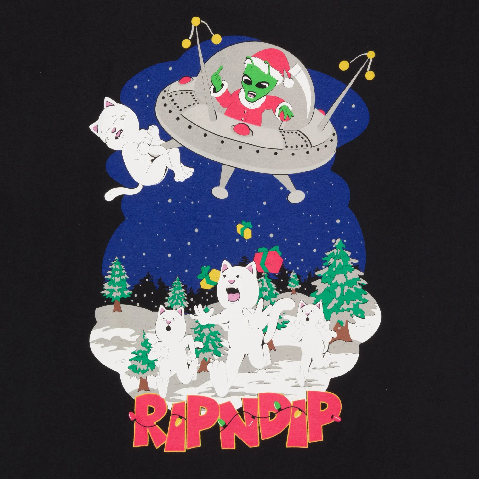 Space Santa Tee (Black) sold by Ripndip product image thumbnail 4