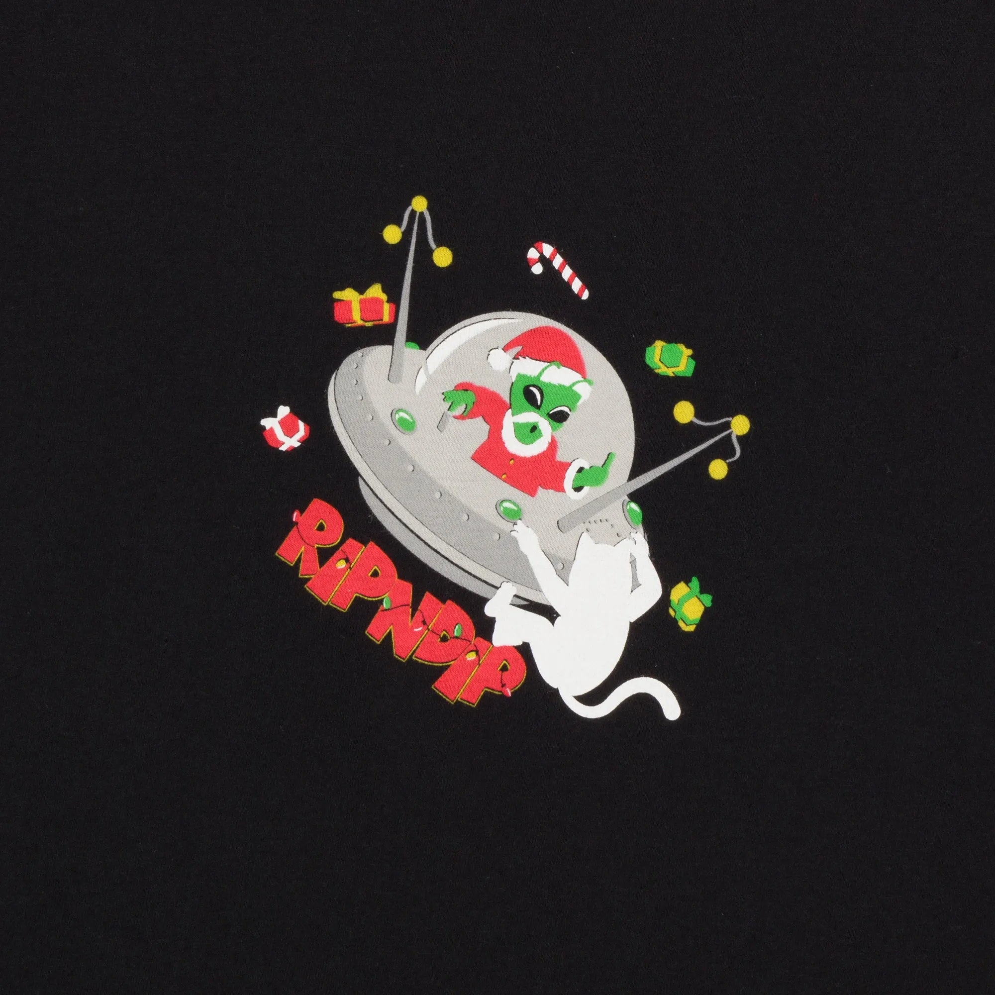 Space Santa Tee (Black) sold by Ripndip product image thumbnail 3