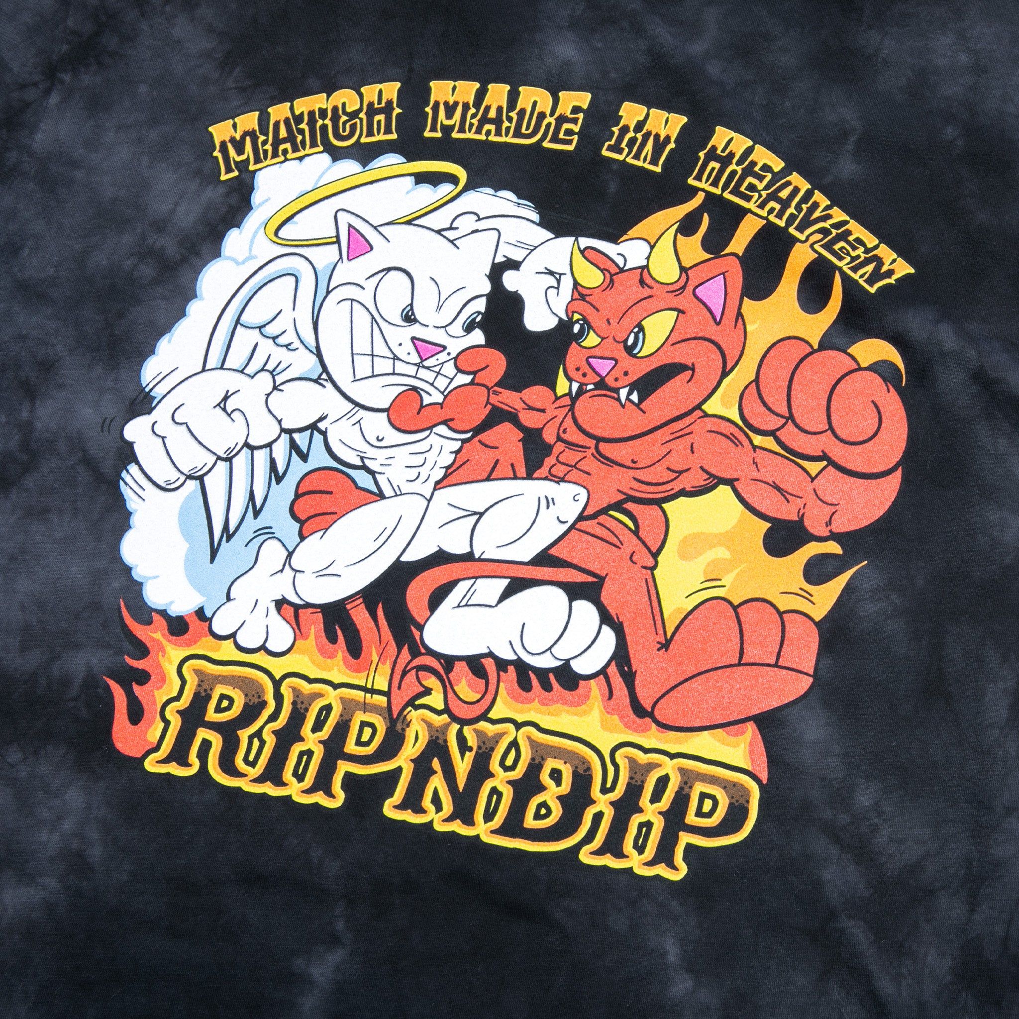 Match Made In Heaven Tee (Black Lightning Wash) sold by Ripndip product image thumbnail 4