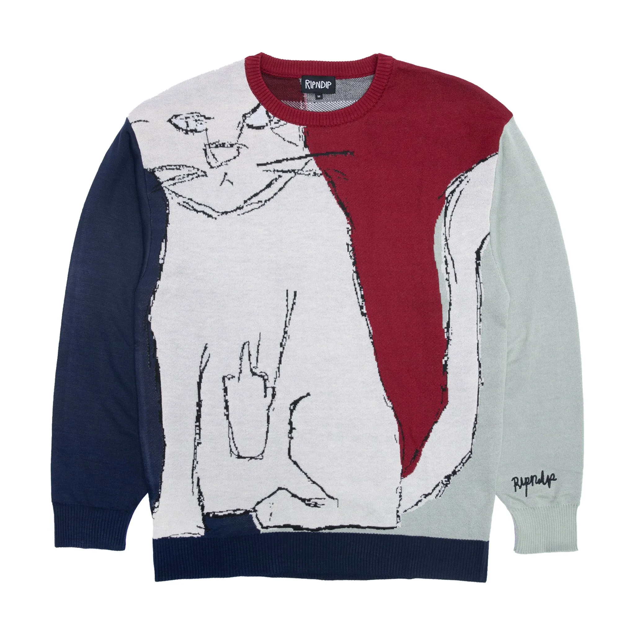 Nermhol Knit Sweater (Multi) sold by Ripndip