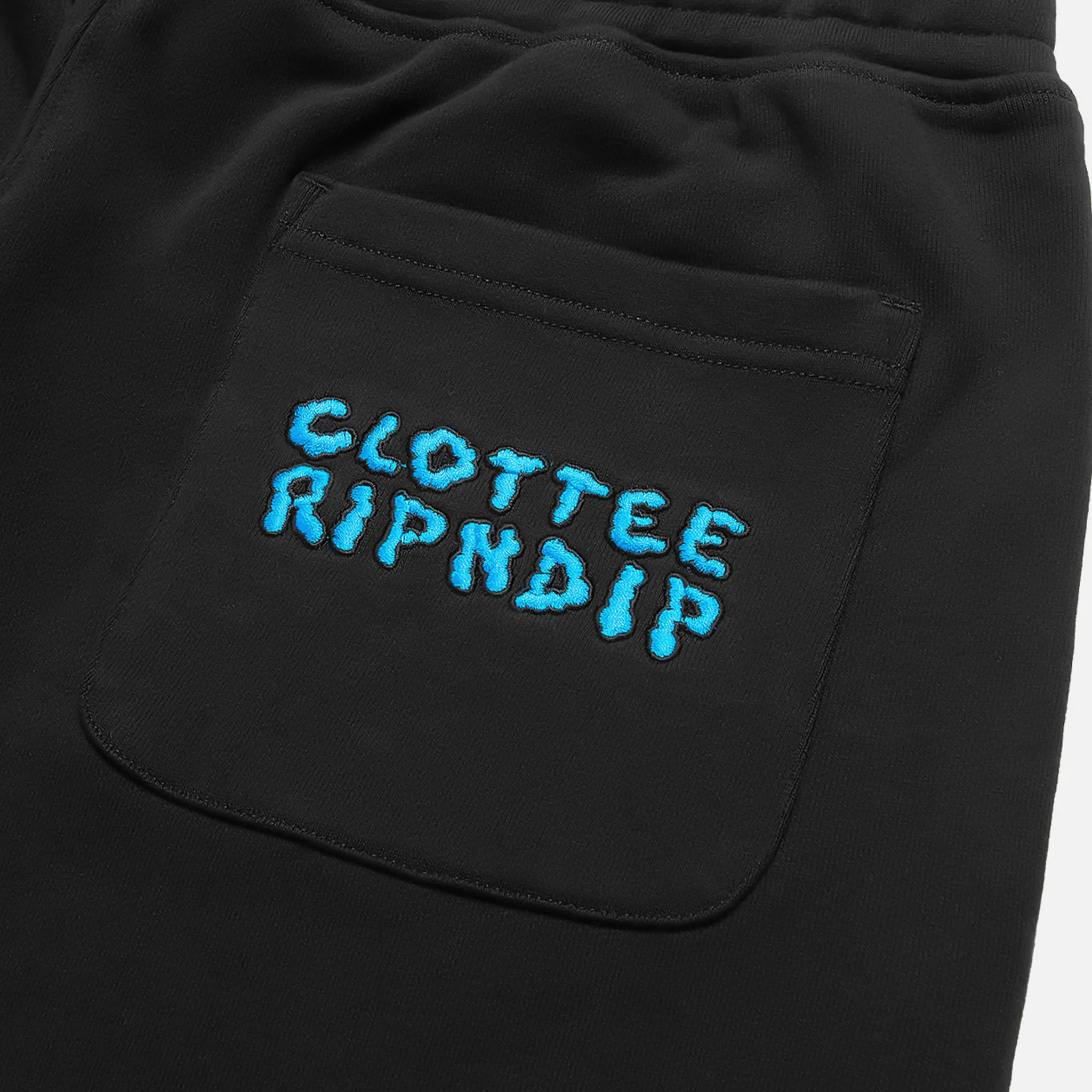 Hanging On Sweatshorts (Black) sold by Ripndip product image thumbnail 5