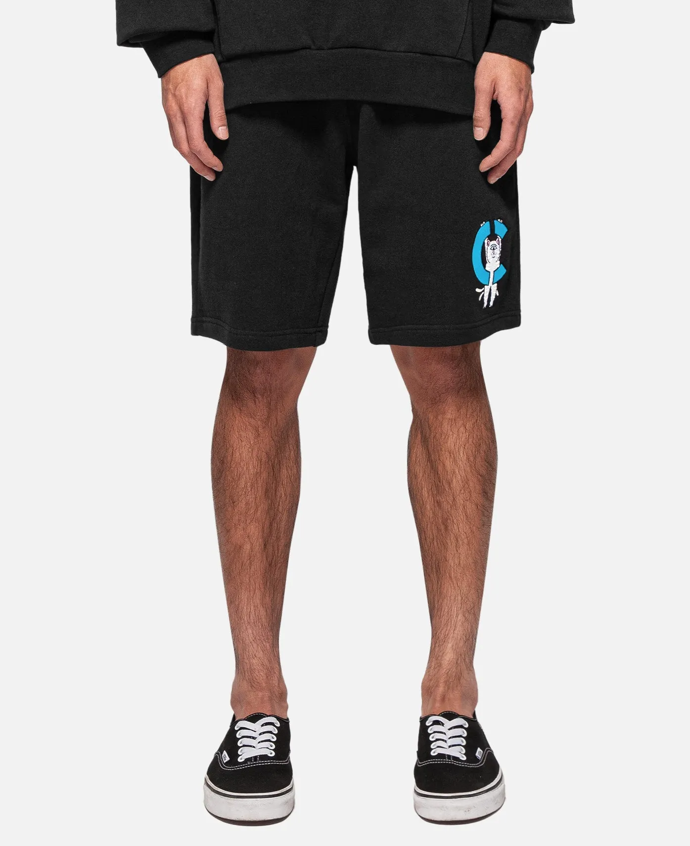 Hanging On Sweatshorts (Black) sold by Ripndip product image thumbnail 2