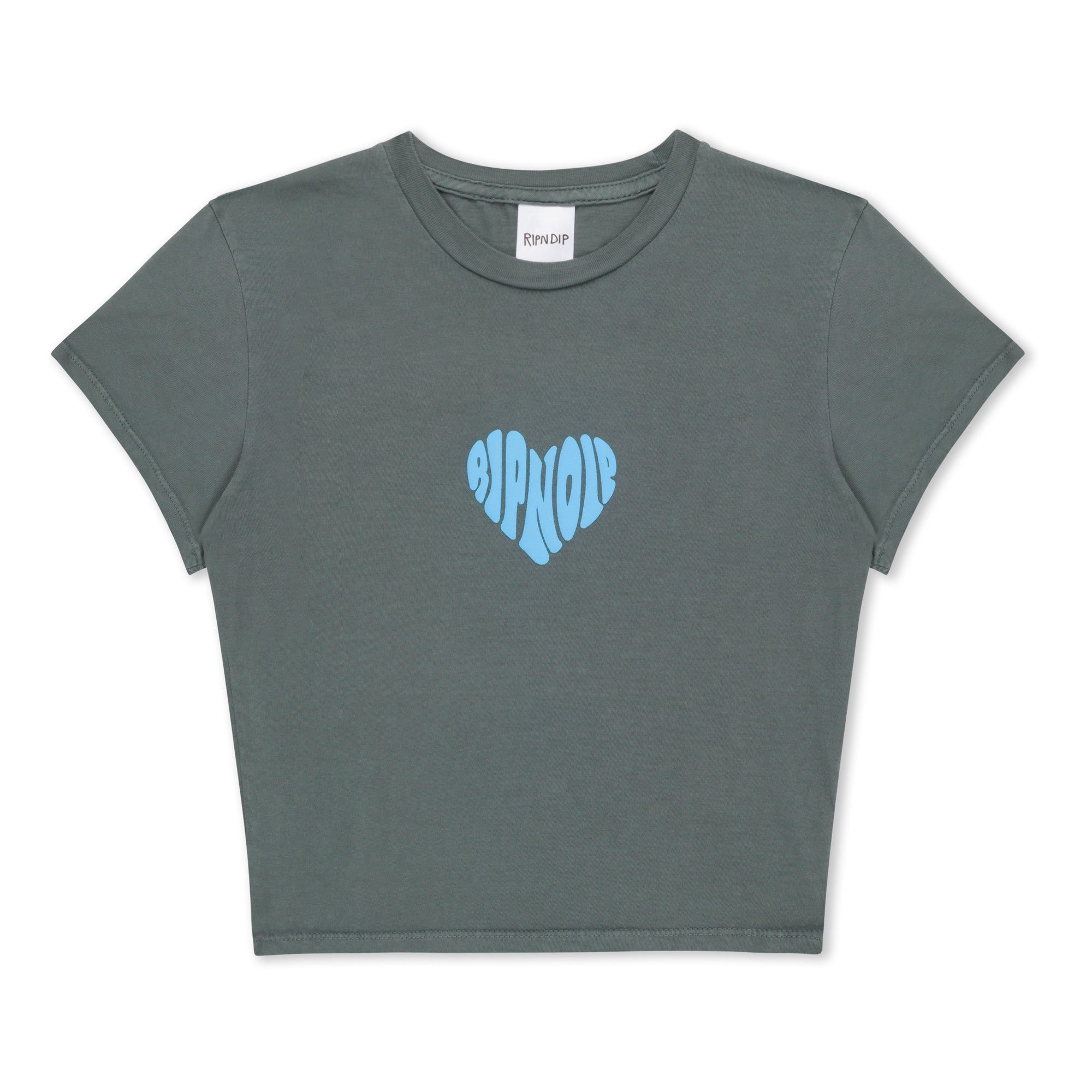 Ripnlove Cropped Baby Tee (Charcoal) sold by Ripndip
