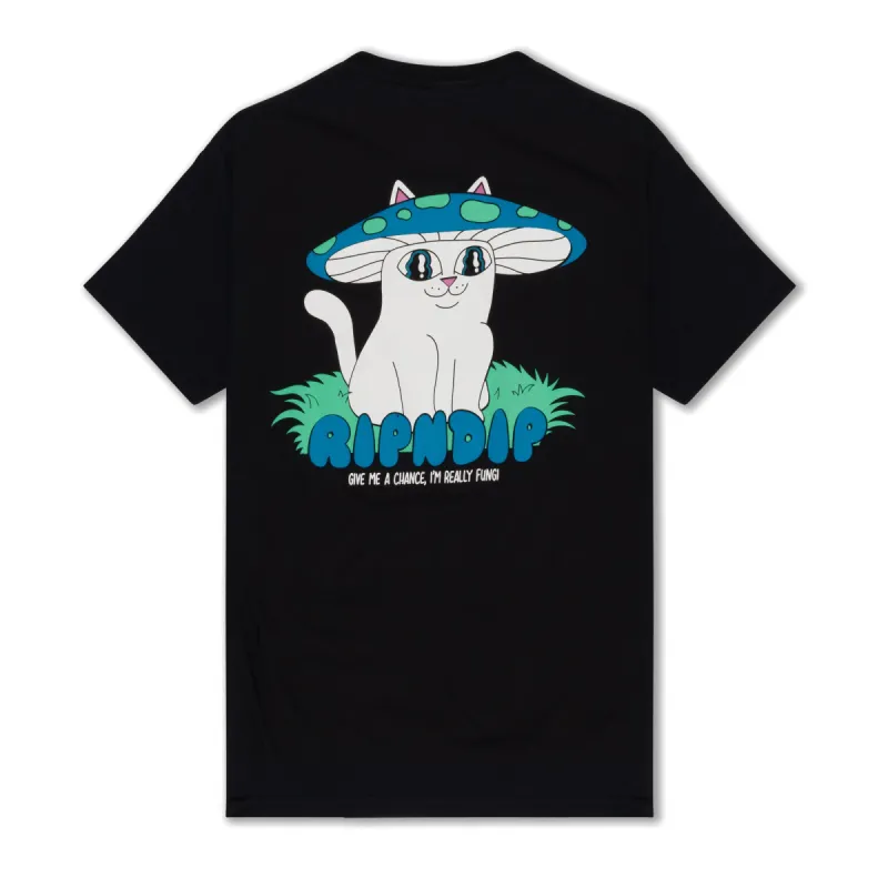 Shroom Cat Tee (Black) sold by Ripndip